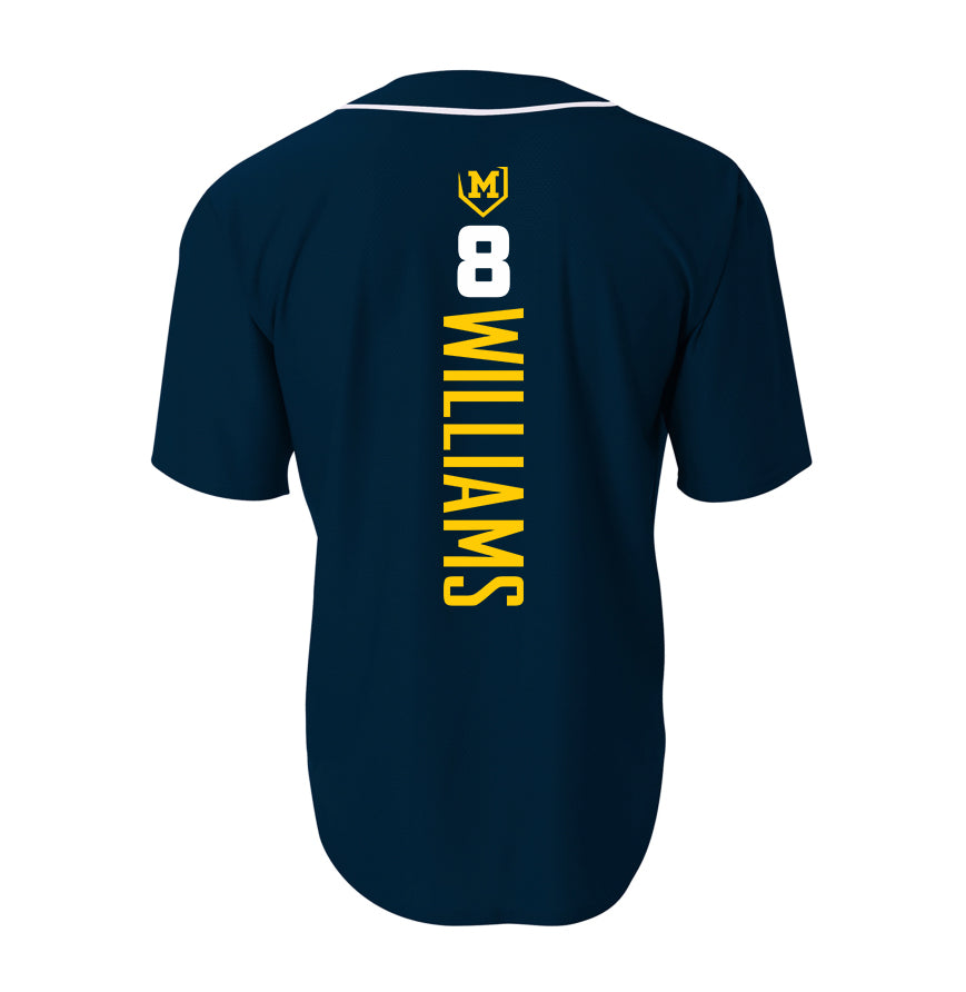 A4 Apparel N4184 Game Day Classic Baseball Jersey - Midland Bandits Baseball