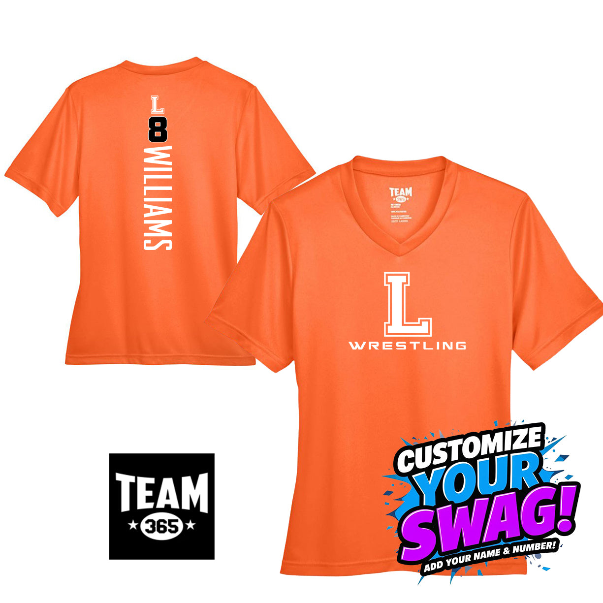 GAME TIME - Team 365 TT11W Women's Zone Performance T-Shirt - Longwood Wrestling