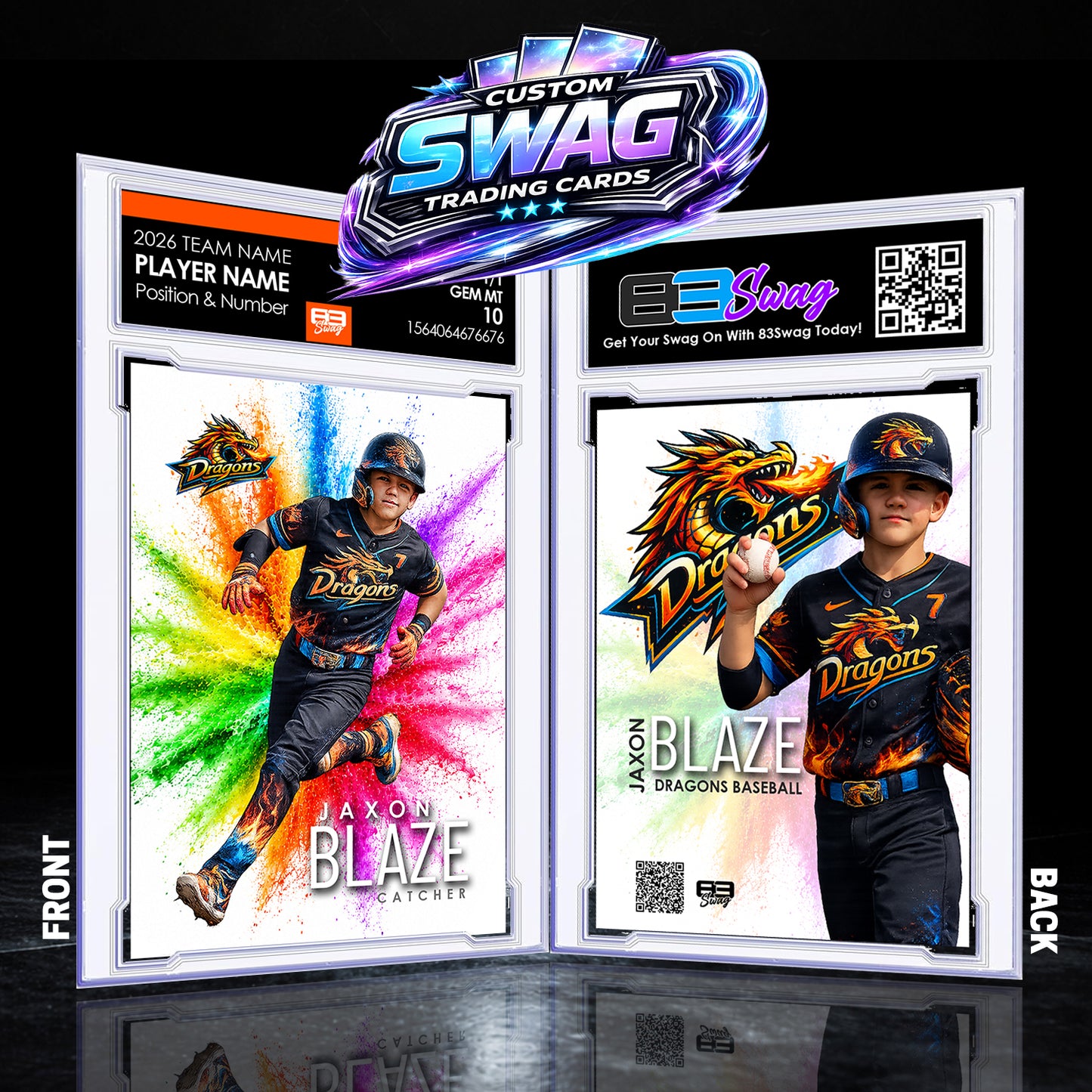 POWDER BLAST Custom Trading Card w/Slab!