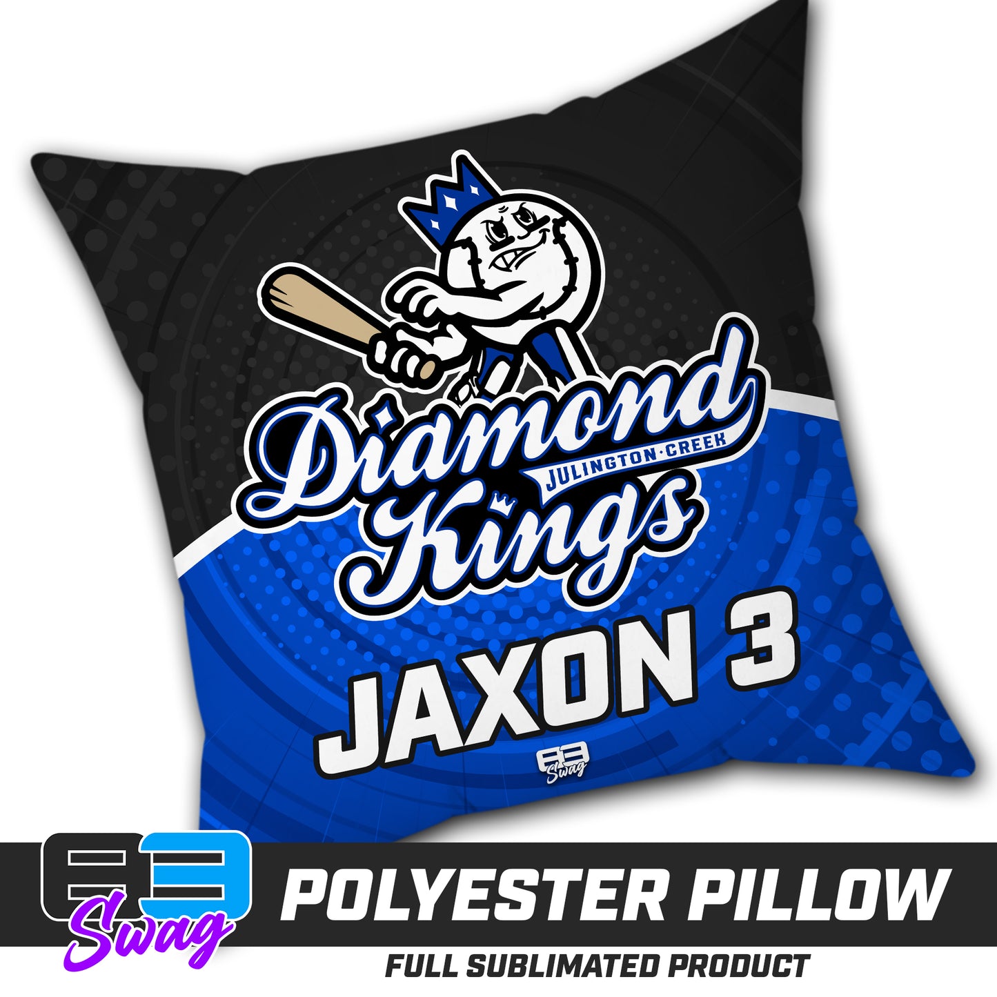 CUSTOM - Double Sided Polyester Square Pillow - JCB - Julington Creek Baseball