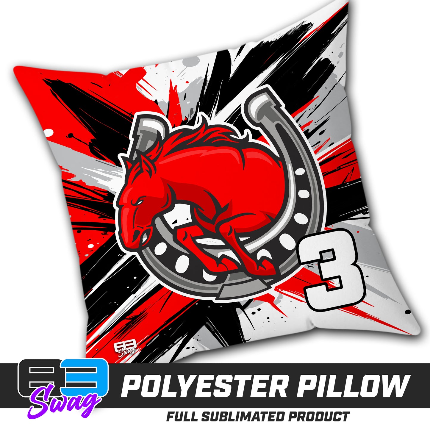 CUSTOM - Double Sided Polyester Square Pillow - Stillwater Hockey