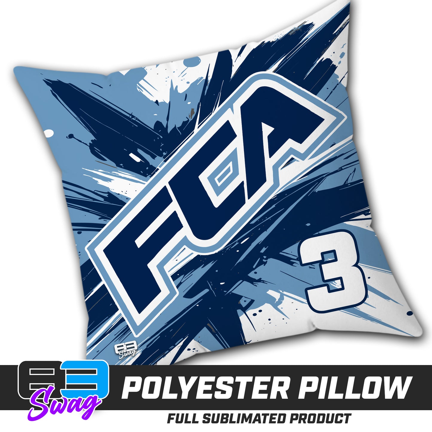 Double Sided Polyester Square Pillow - FCA BASEBALL 2026 VERSION
