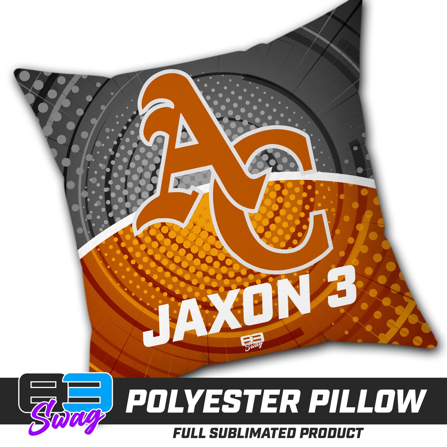 CUSTOM - Double Sided Polyester Square Pillow - ANCIENT CITY REDS