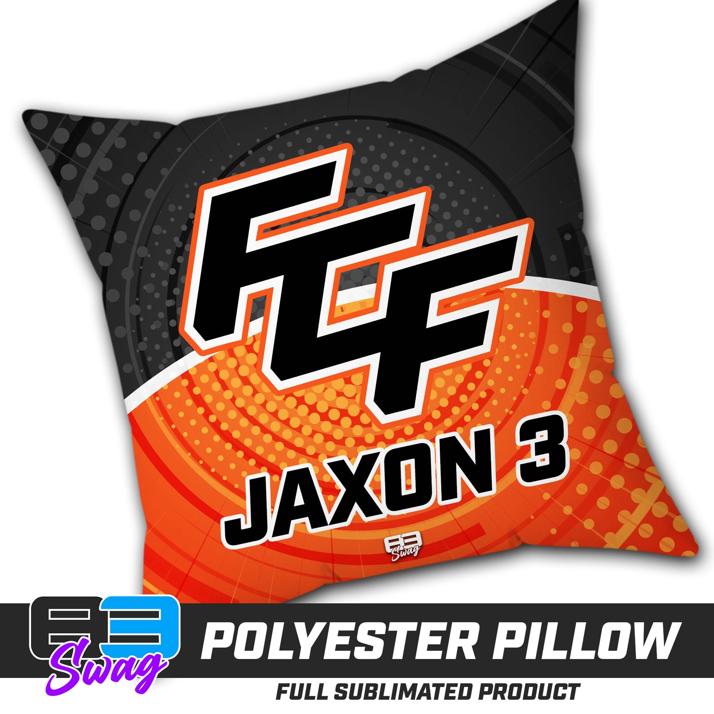 CUSTOM - Double Sided Polyester Square Pillow - FCF Flight Baseball
