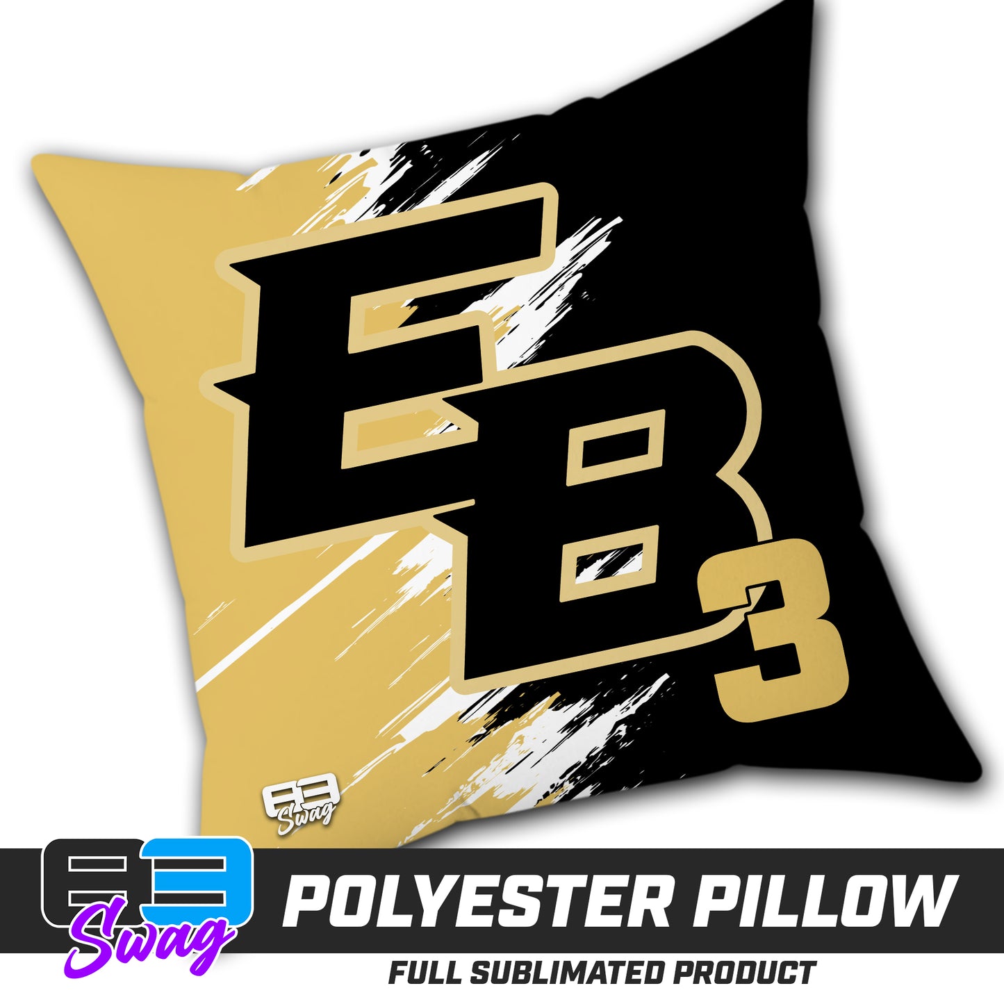 Double Sided Polyester Square Pillow - Elite Baseball