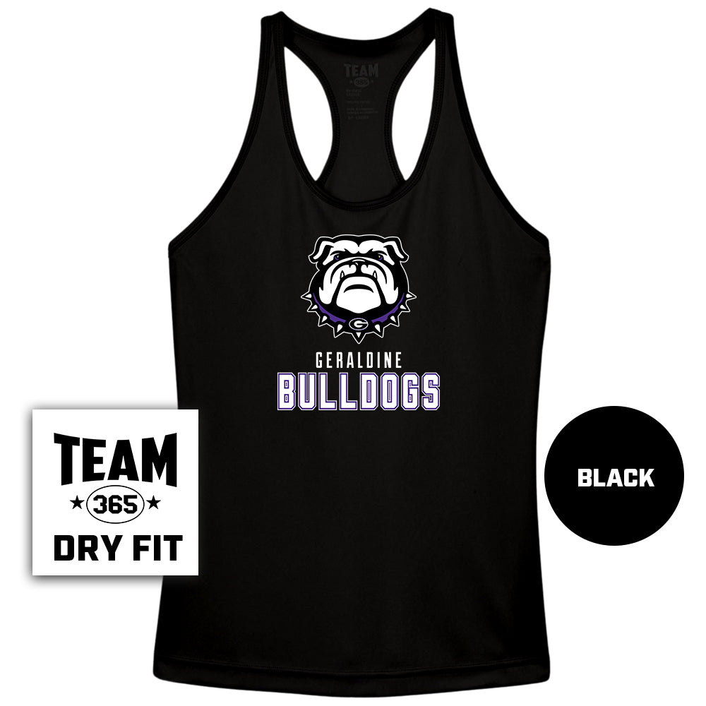 Performance Women’s Racerback T - Geraldine Bulldogs Football V2