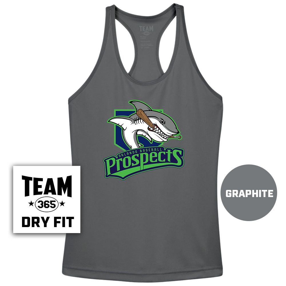 Performance Women’s Racerback T - Orlando Baseball Prospects - Land Sharks