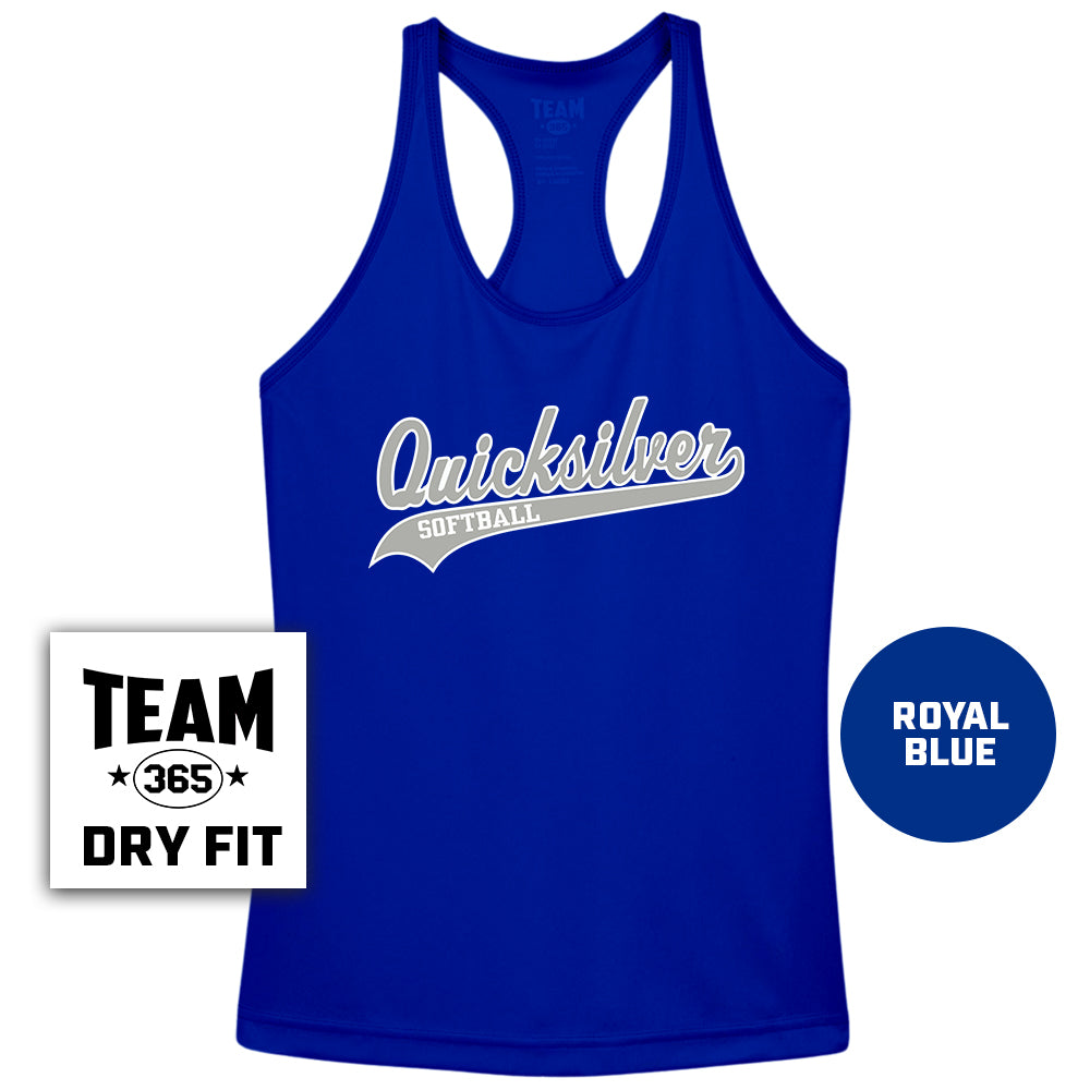 Performance Women’s Racerback T - Quicksilver Softball