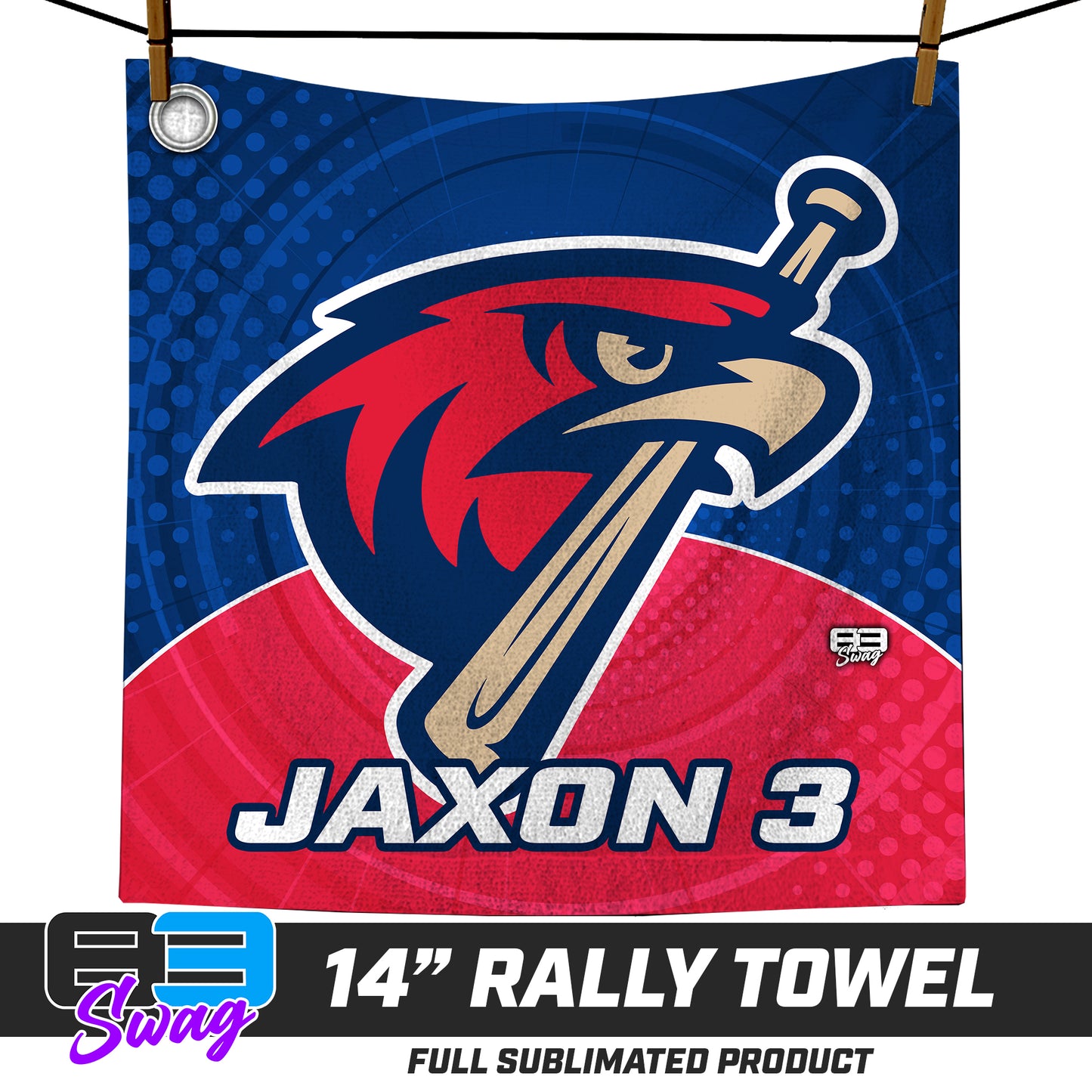 CUSTOM - 14"x14" Rally Towel - MSA Redtails Baseball