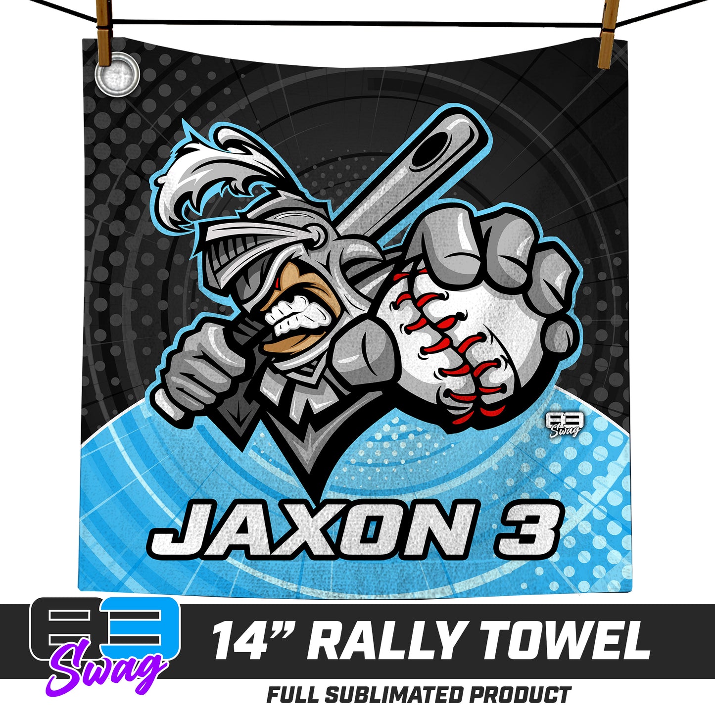 CUSTOM - 14"x14" Rally Towel - Knights Baseball
