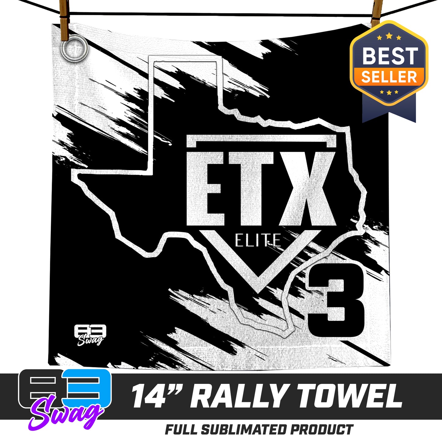 14"x14" Rally Towel - ETX Elite Softball