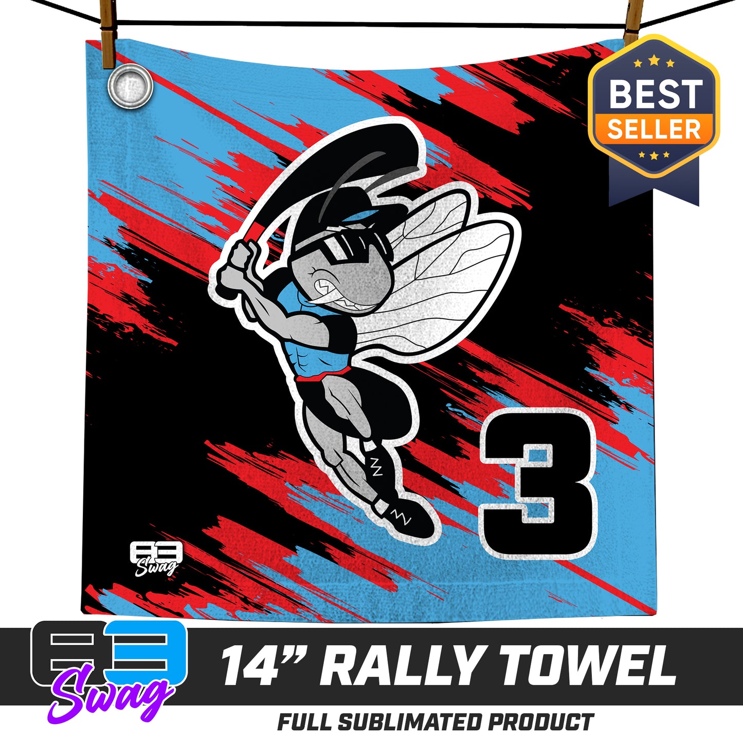 14"x14" Rally Towel - NBC Gnats Baseball