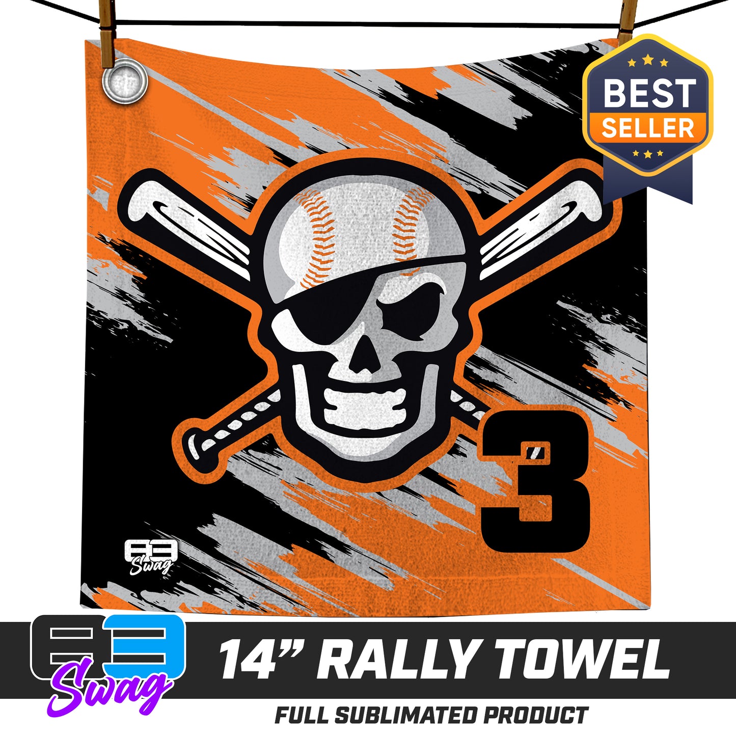 14"x14" Rally Towel - Hoover Hooligans Baseball