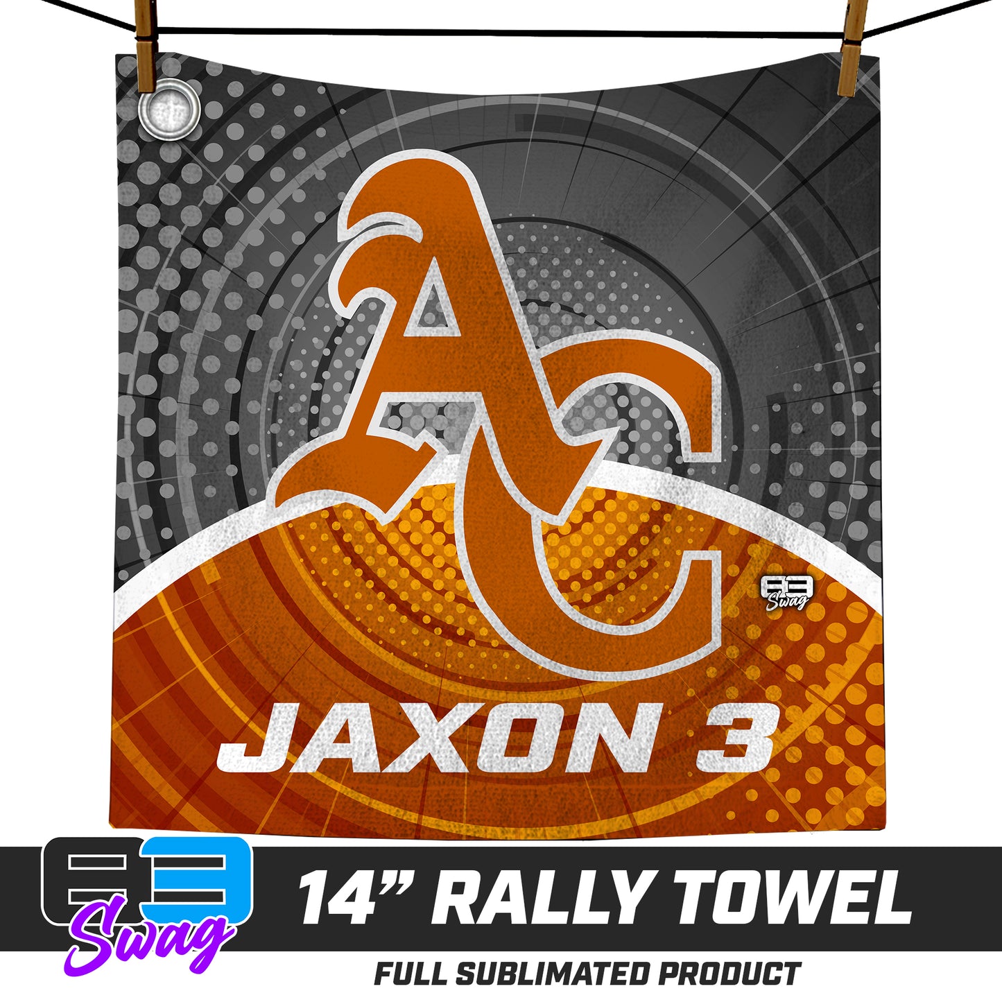 CUSTOM - 14"x14" Rally Towel - ANCIENT CITY REDS