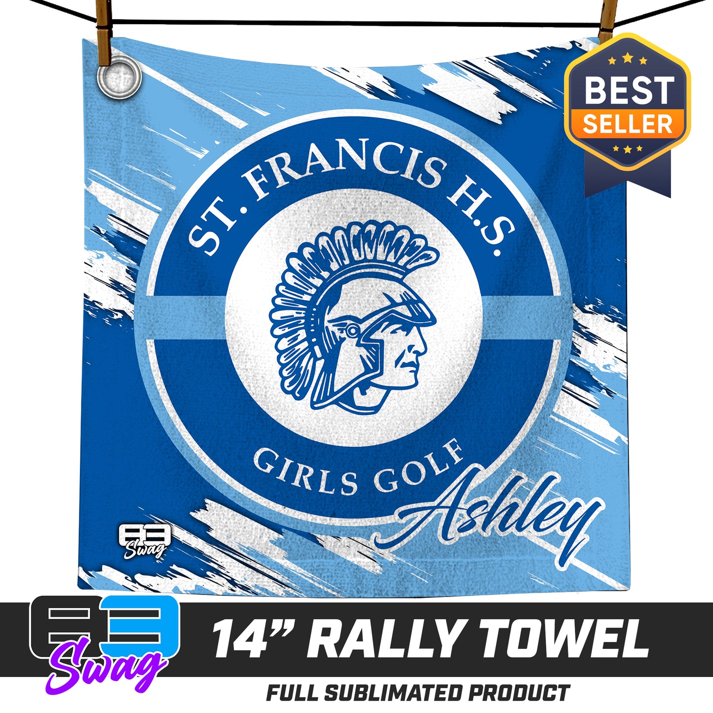 14"x14" Rally Towel - St. Francis HS Girls Golf