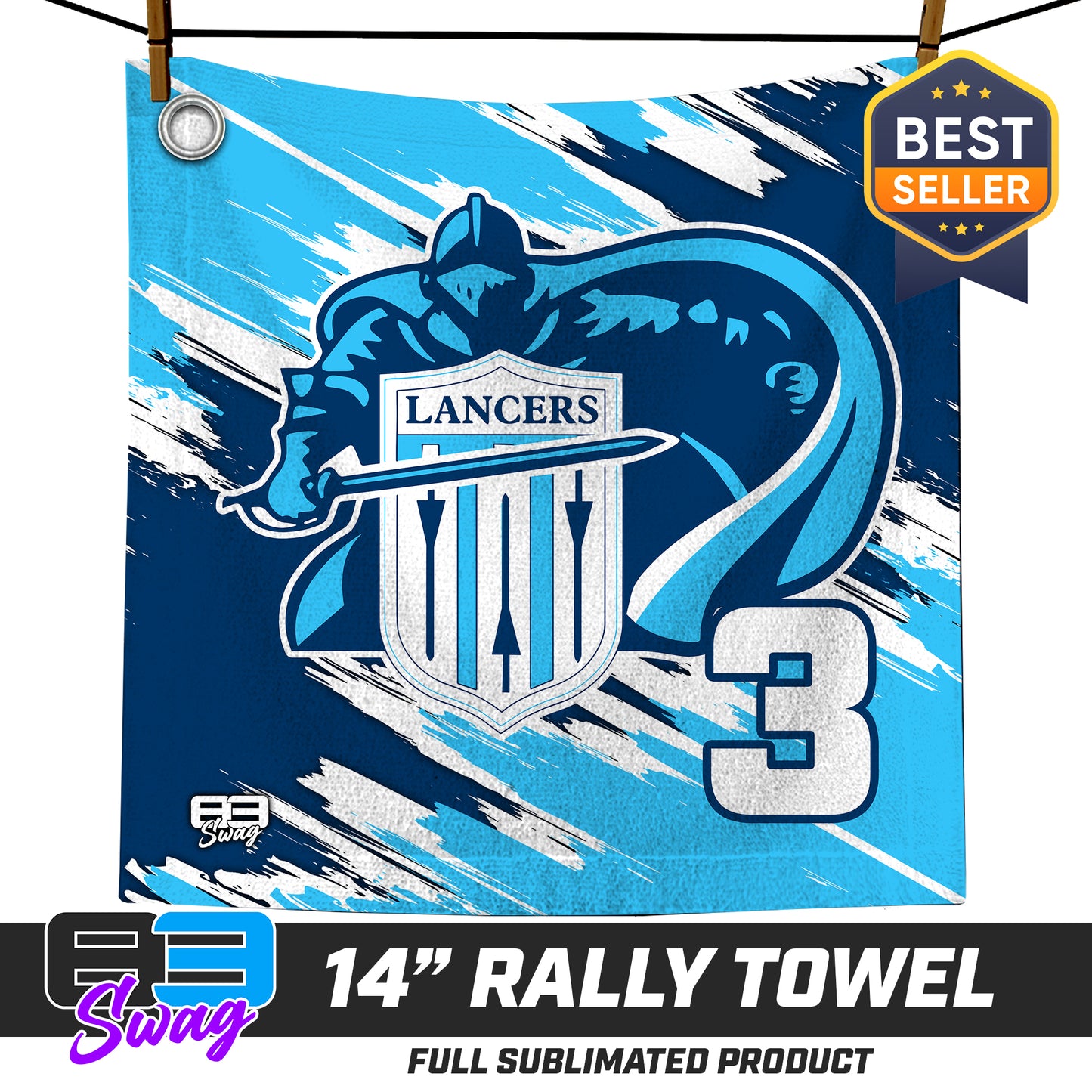 14"x14" Rally Towel - Belleville East Lancers