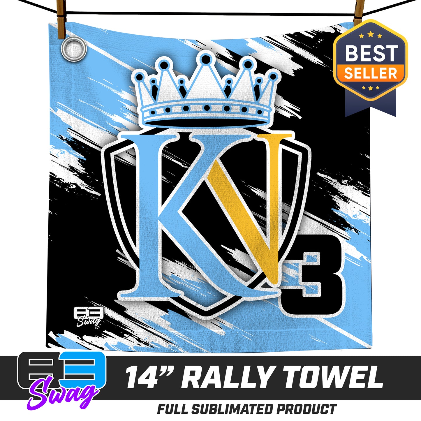 14"x14" Rally Towel - Kingdom Nation Baseball