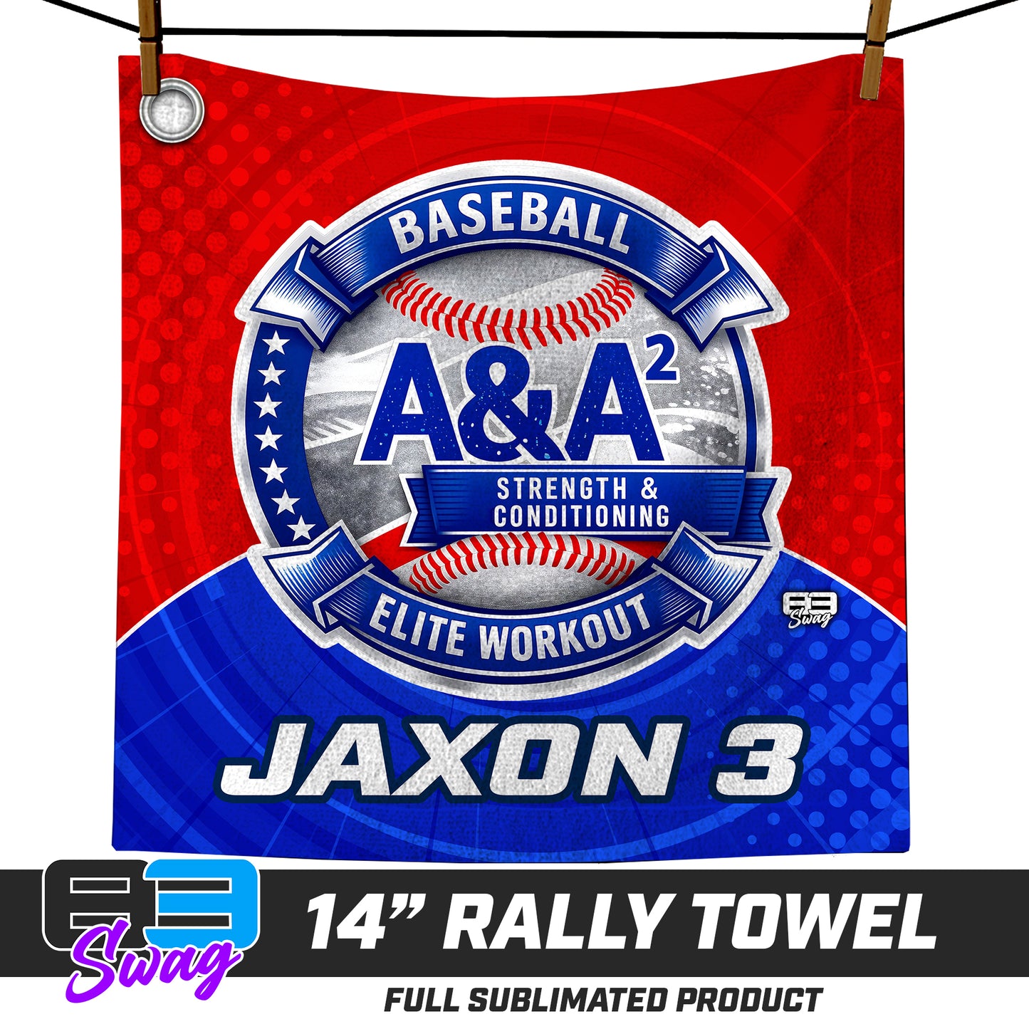 CUSTOM - 14"x14" Rally Towel - A&A Baseball Elite