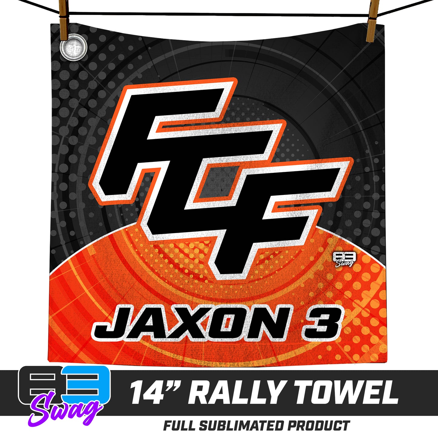 CUSTOM - 14"x14" Rally Towel - FCF Flight Baseball