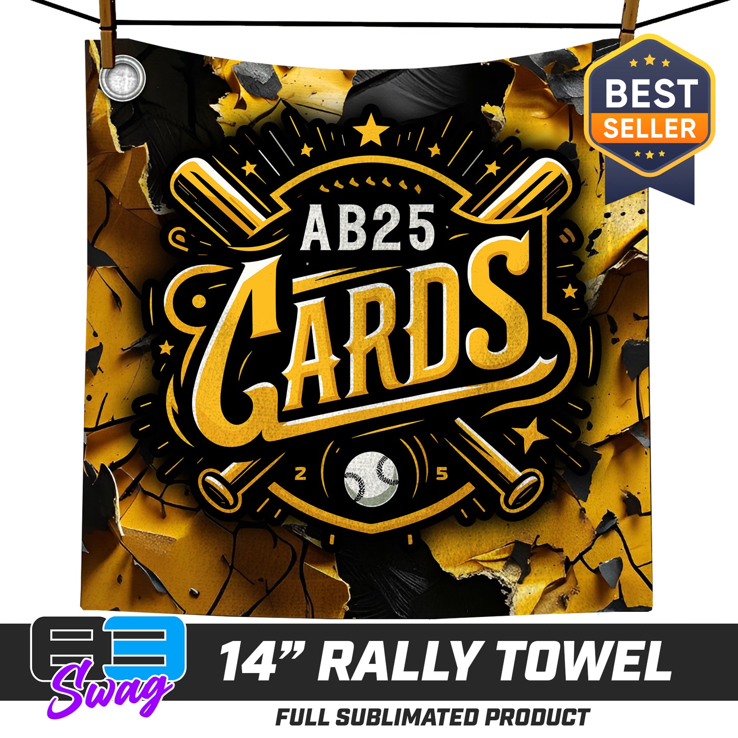 14"x14" Rally Towel - AB25Cards