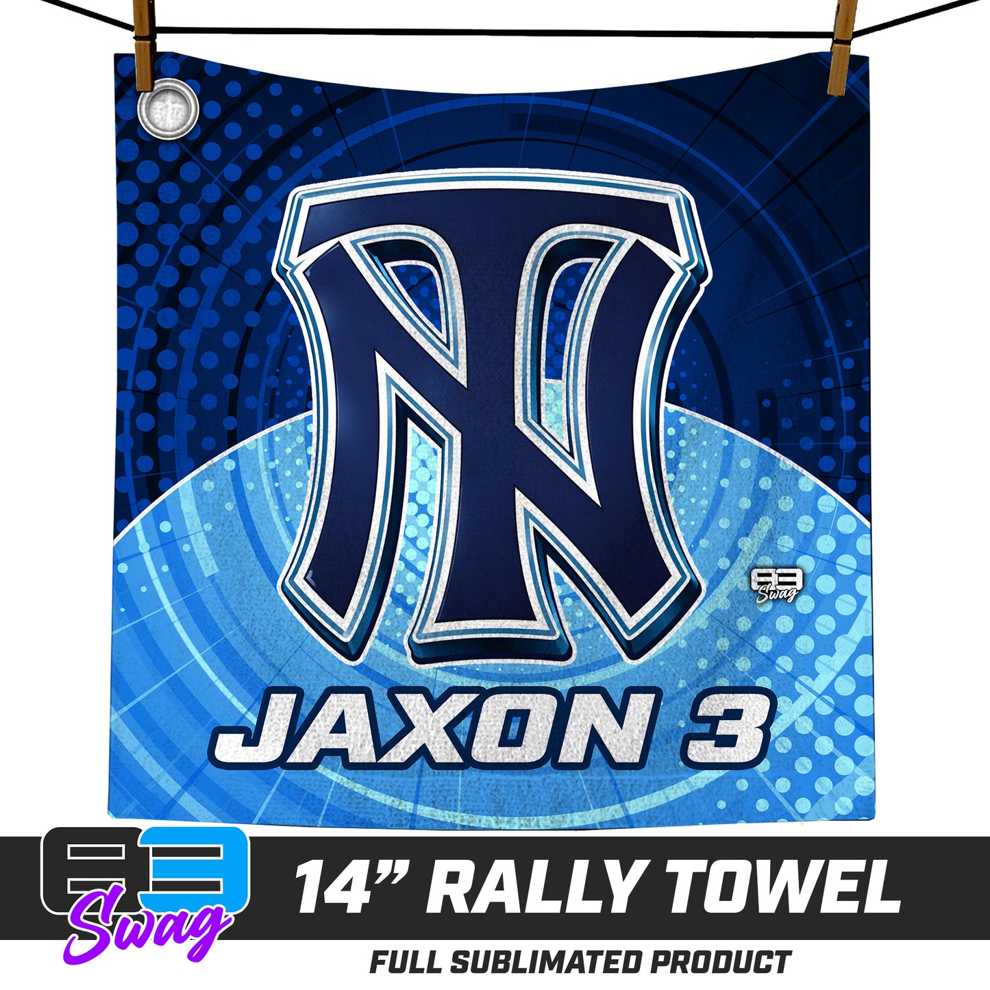 CUSTOM - 14"x14" Rally Towel - Top Notch Baseball