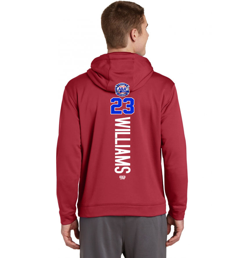 Sport-Tek Sport-Wick Fleece Hooded Pullover F244 - A&A Baseball Elite