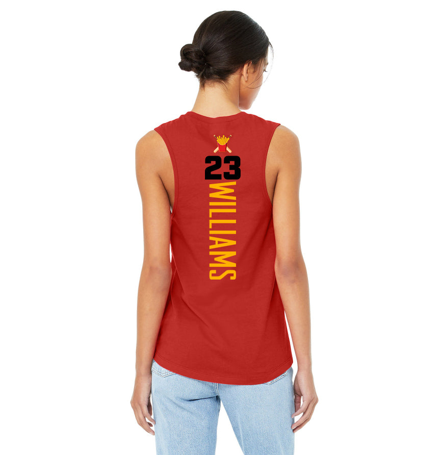 Bella + Canvas B6003 Women's Jersey Muscle Tank - Team Rally Fries Baseball