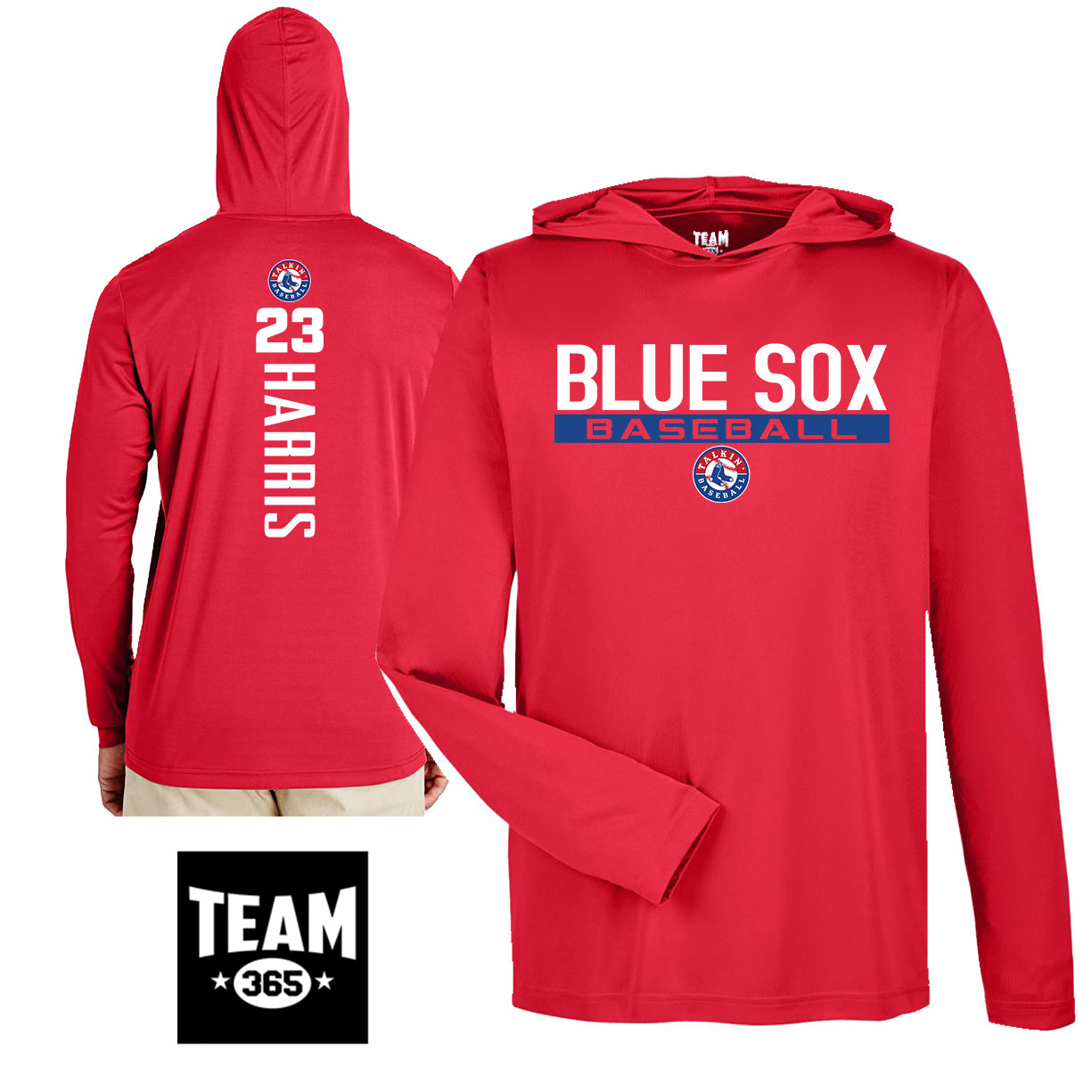 GAME TIME - Team 365 Youth & Men's Zone Performance Hoodie - Talkin Baseball