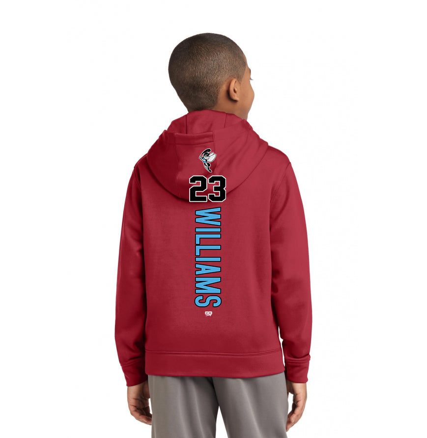 Sport-Tek Youth Sport-Wick Fleece Hooded Pullover YST244 - NBC Gnats Baseball