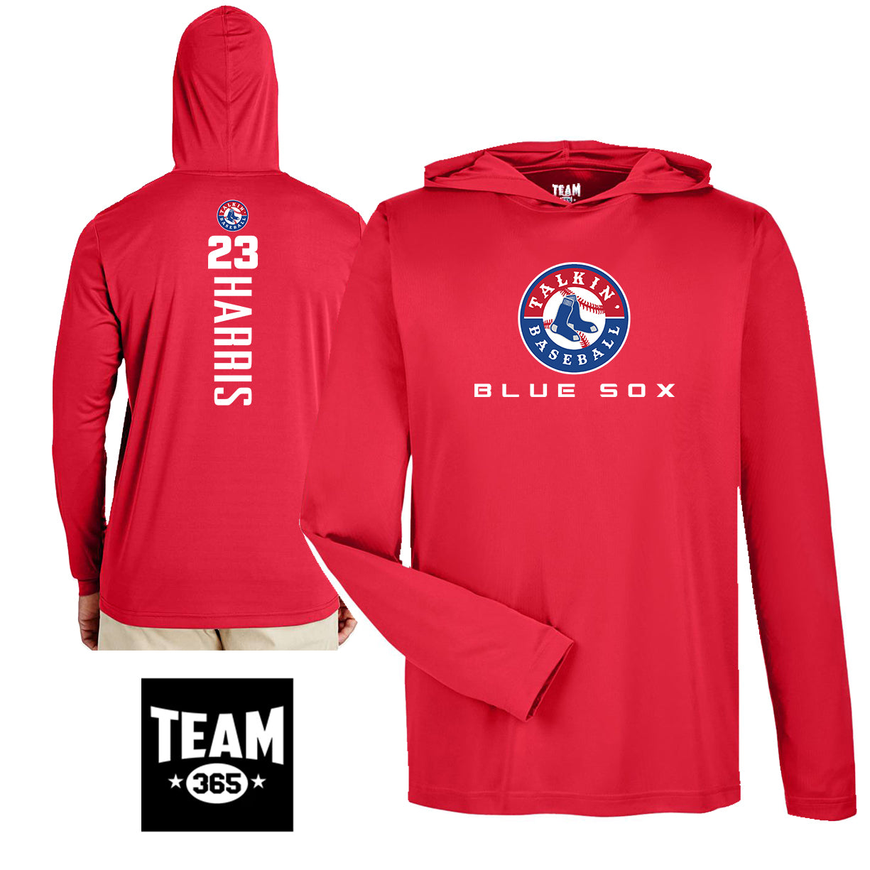GAME TIME - Team 365 Youth & Men's Zone Performance Hoodie - Talkin Baseball