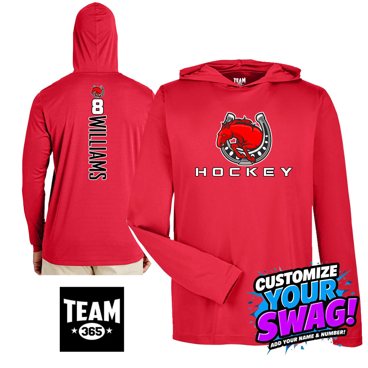 GAME TIME - Team 365 Youth & Men's Zone Performance Hoodie - Stillwater Hockey