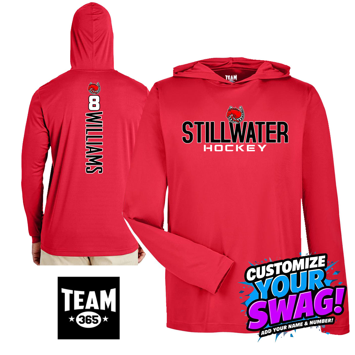 GAME TIME - Team 365 Youth & Men's Zone Performance Hoodie - Stillwater Hockey