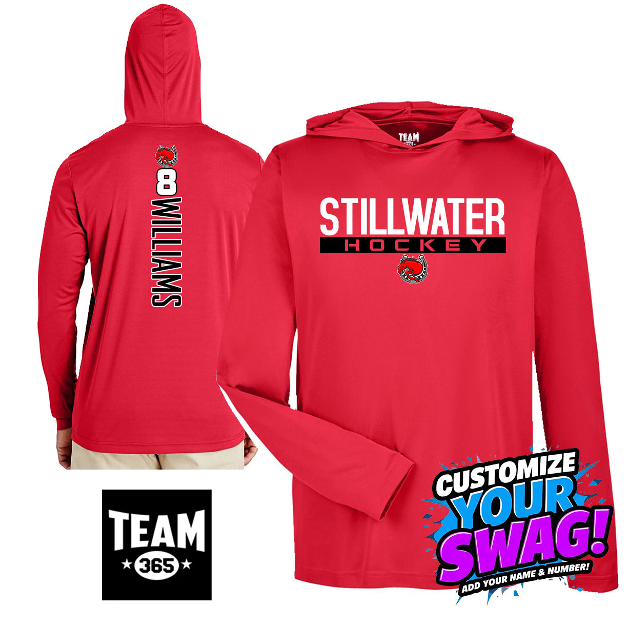 GAME TIME - Team 365 Youth & Men's Zone Performance Hoodie - Stillwater Hockey
