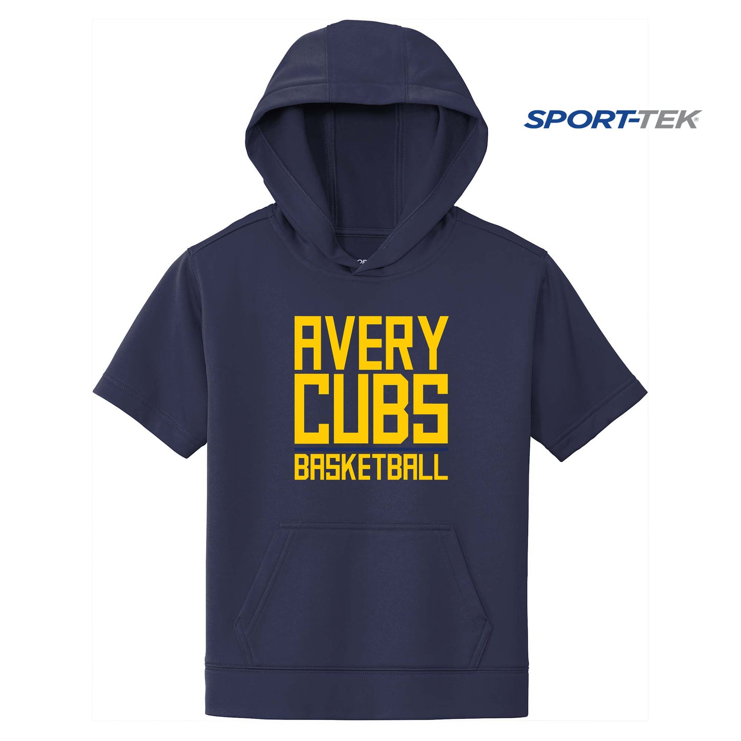 Sport-Tek Youth Sport-Wick Fleece Short Sleeve Hooded Pullover - Avery Cubs