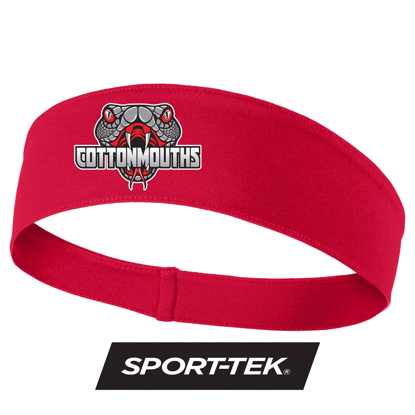 Sport-Tek PosiCharge Competitor Headband DTF PRINTED - Black Creek Cottonmouths