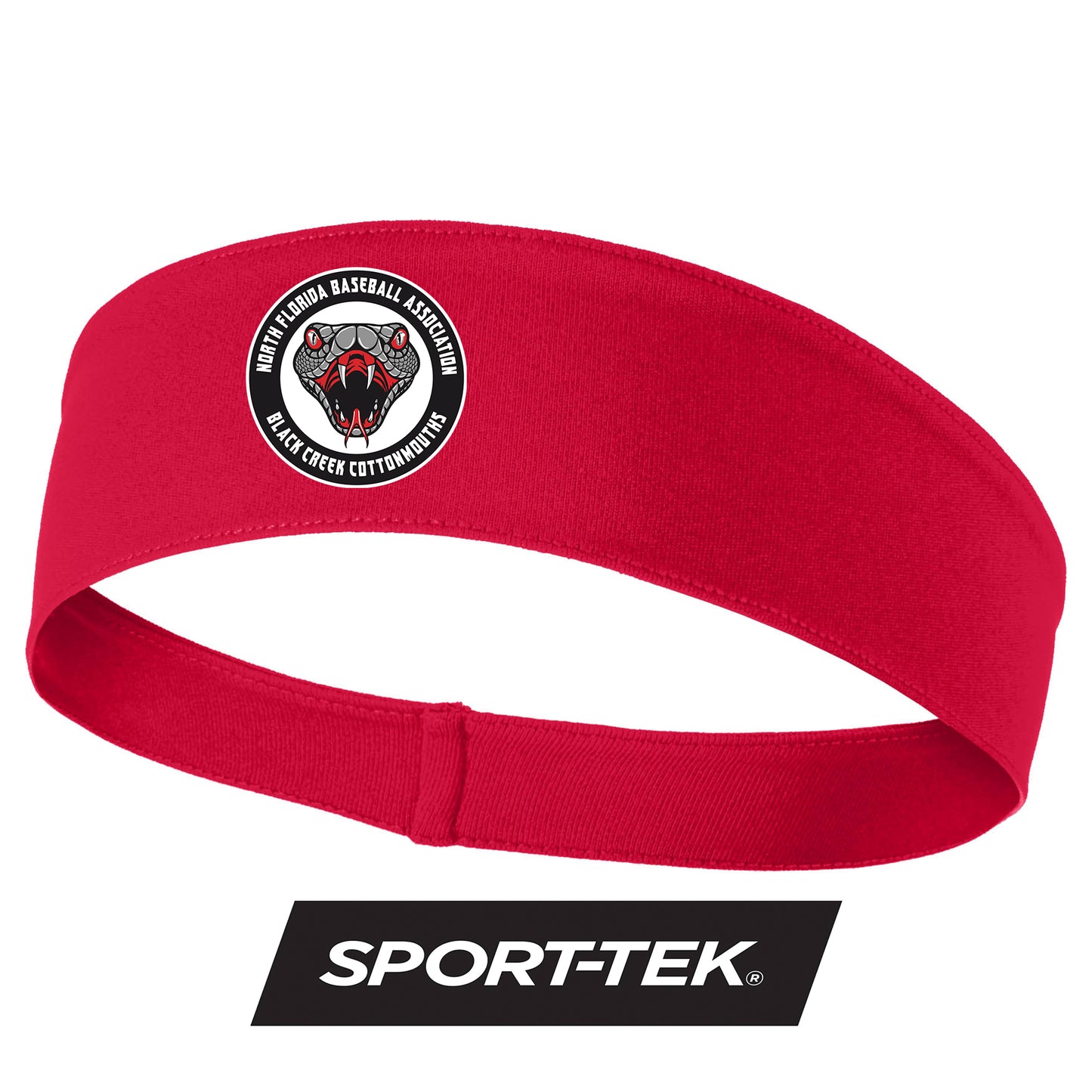 Sport-Tek PosiCharge Competitor Headband DTF PRINTED - Black Creek Cottonmouths