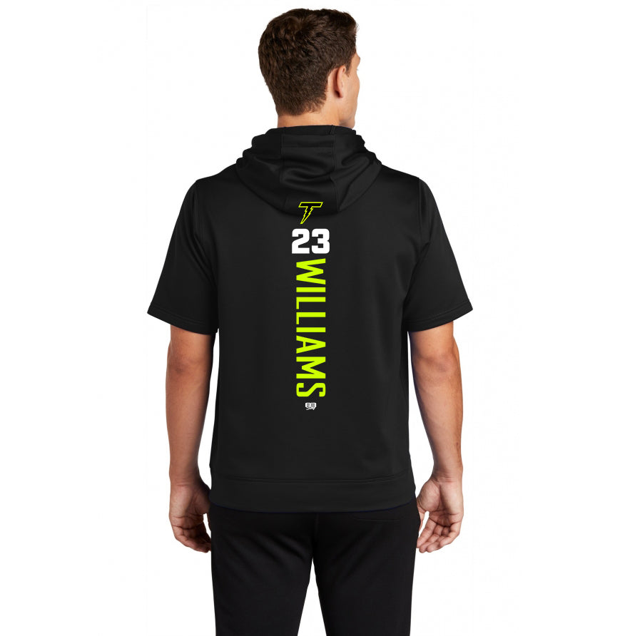 Sport-Tek Sport-Wick Fleece Short Sleeve Hooded Pullover ST251 - Ponte Vedra Thunder Baseball