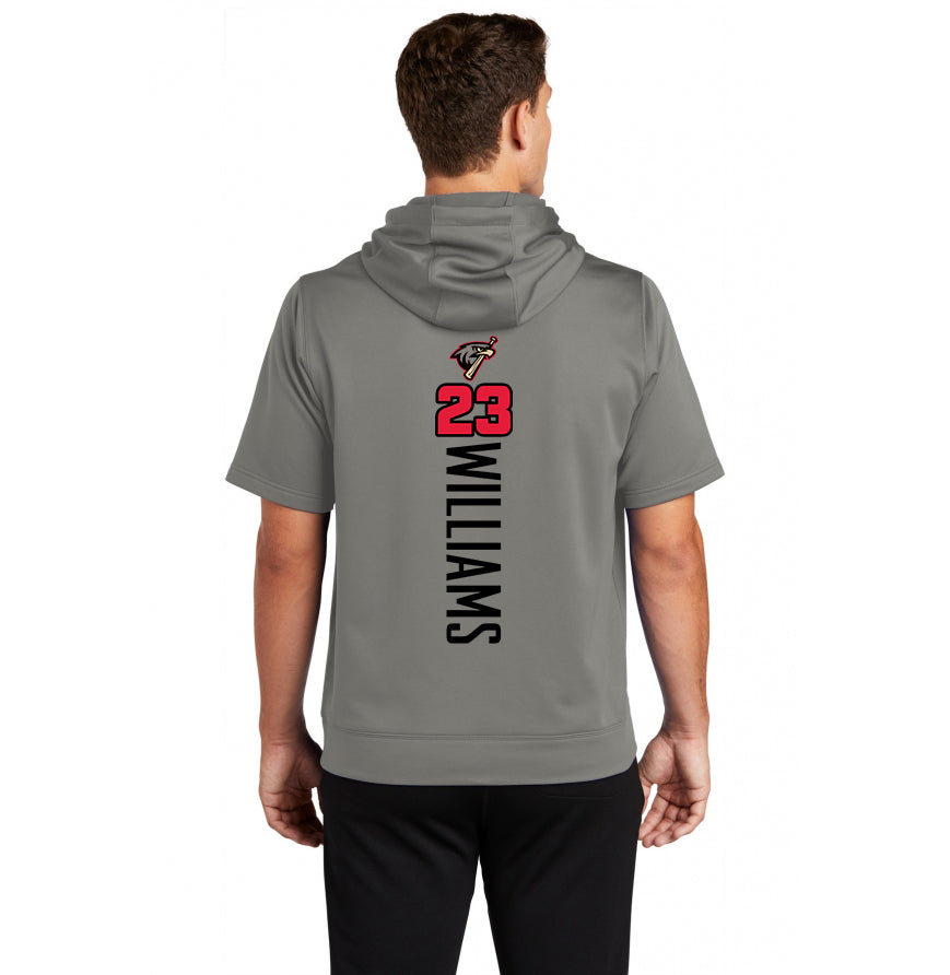 Sport-Tek Sport-Wick Fleece Short Sleeve Hooded Pullover ST251 - MSA Redtails Baseball