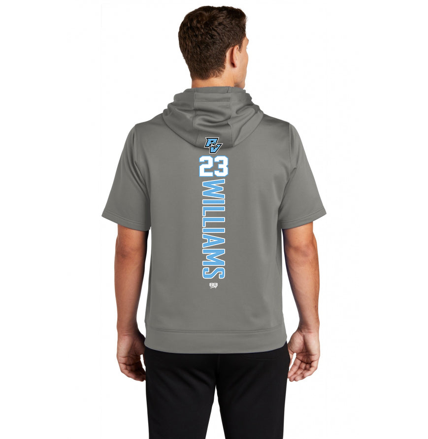 Sport-Tek Sport-Wick Fleece Short Sleeve Hooded Pullover - PVAA Sharks