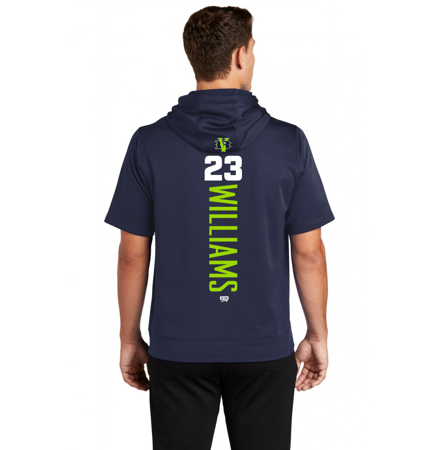 Sport-Tek Sport-Wick Fleece Short Sleeve Hooded Pullover ST251 - VB Bombers Baseball