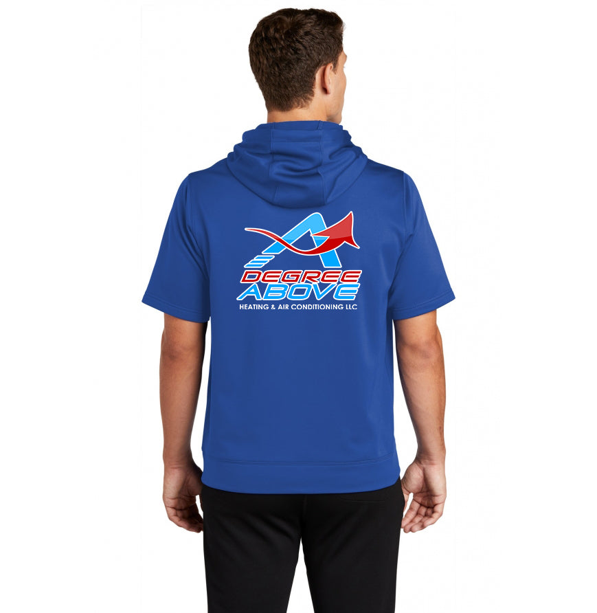 Sport-Tek Sport-Wick Fleece Short Sleeve Hooded Pullover - A Degree Above