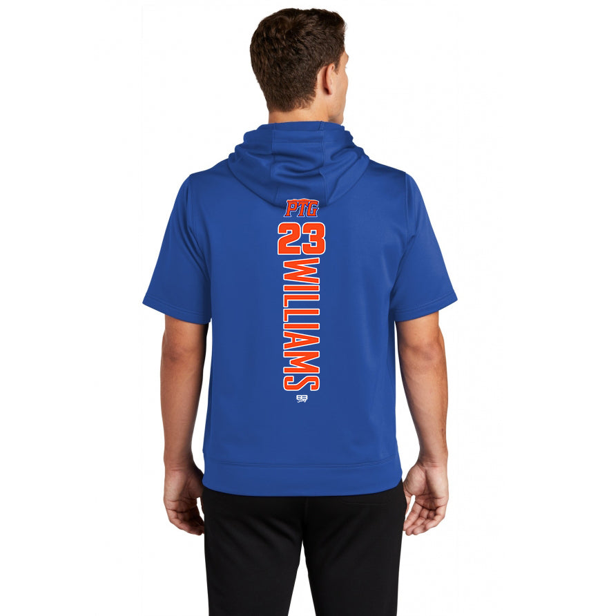 Sport-Tek Sport-Wick Fleece Short Sleeve Hooded Pullover ST251 - Palatka TailGators Baseball
