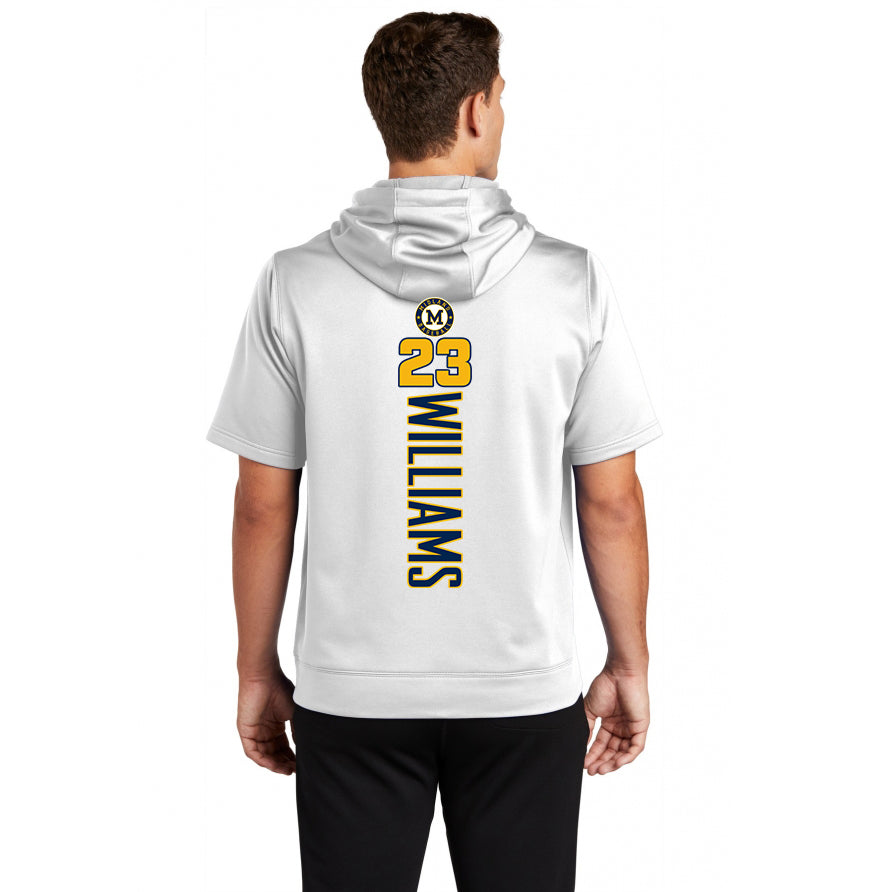 Sport-Tek Sport-Wick Fleece Short Sleeve Hooded Pullover - Midland Baseball