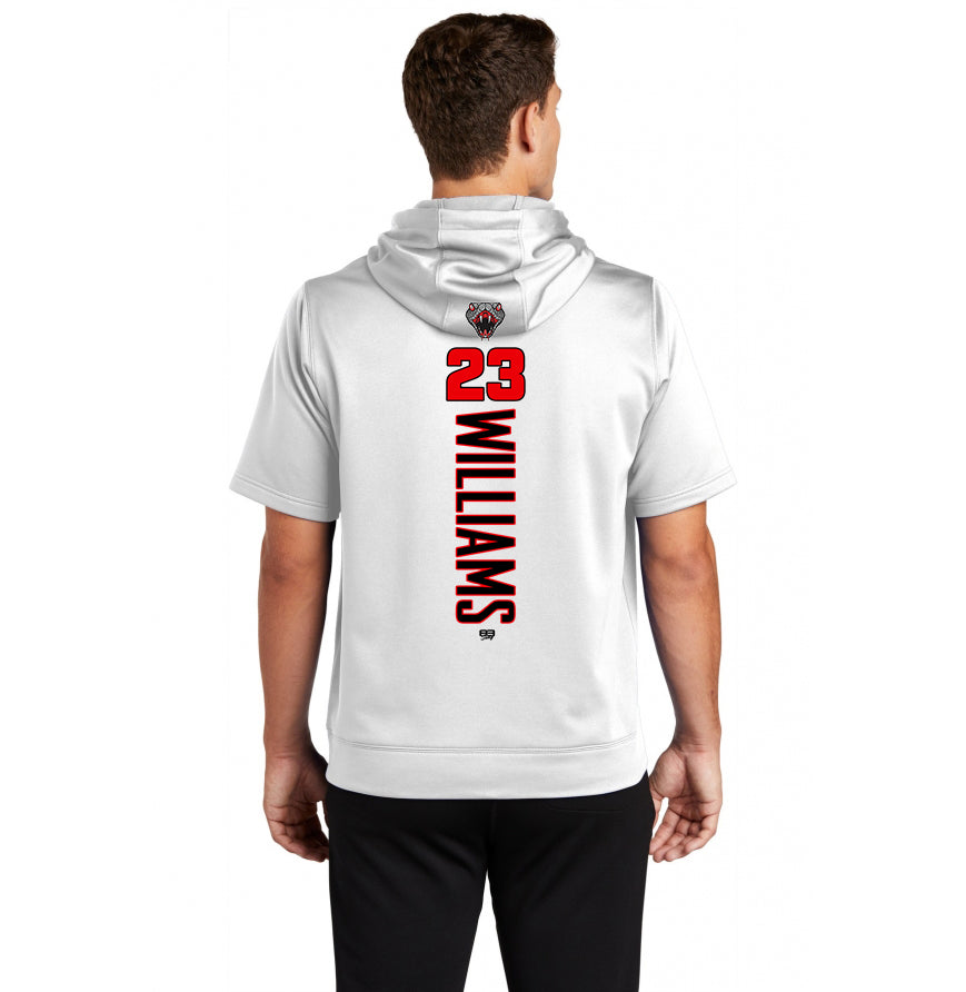 Sport-Tek Sport-Wick Fleece Short Sleeve Hooded Pullover ST251 - Black Creek Cottonmouths