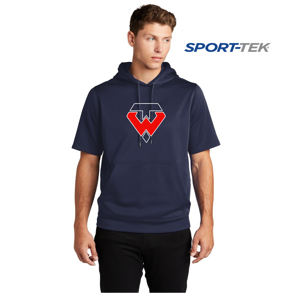 Sport-Tek Sport-Wick Fleece Short Sleeve Hooded Pullover - Tampa Warriors Baseball