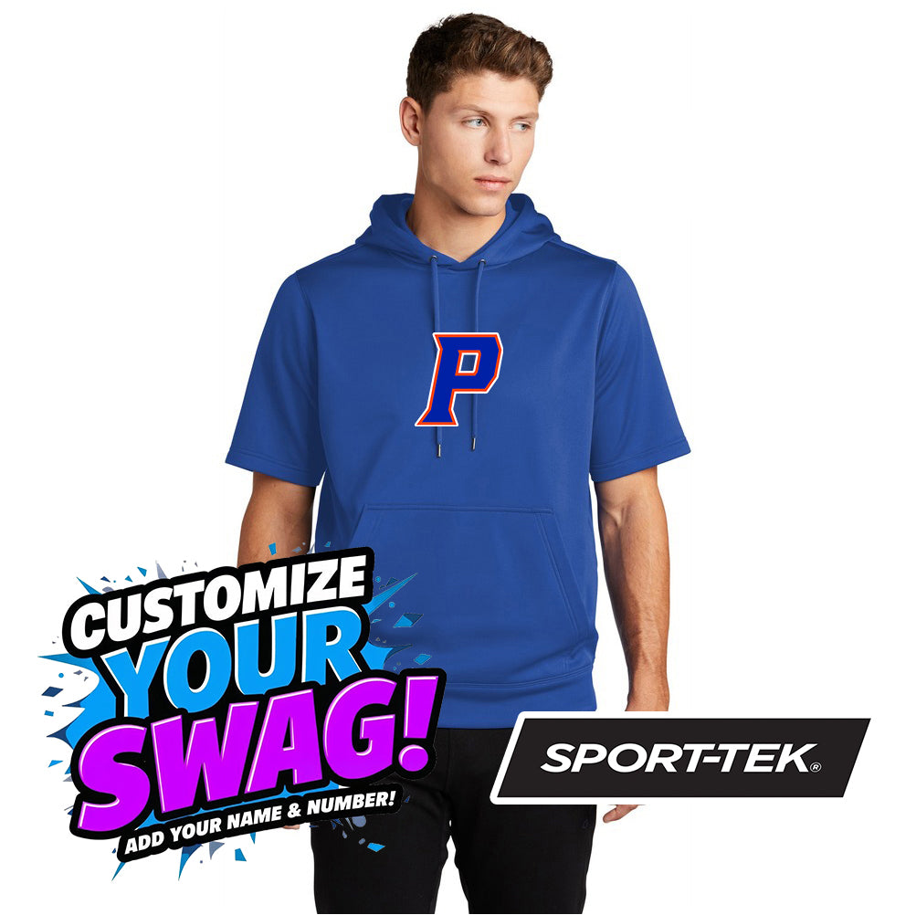 Sport-Tek Sport-Wick Fleece Short Sleeve Hooded Pullover ST251 - Palatka TailGators Baseball