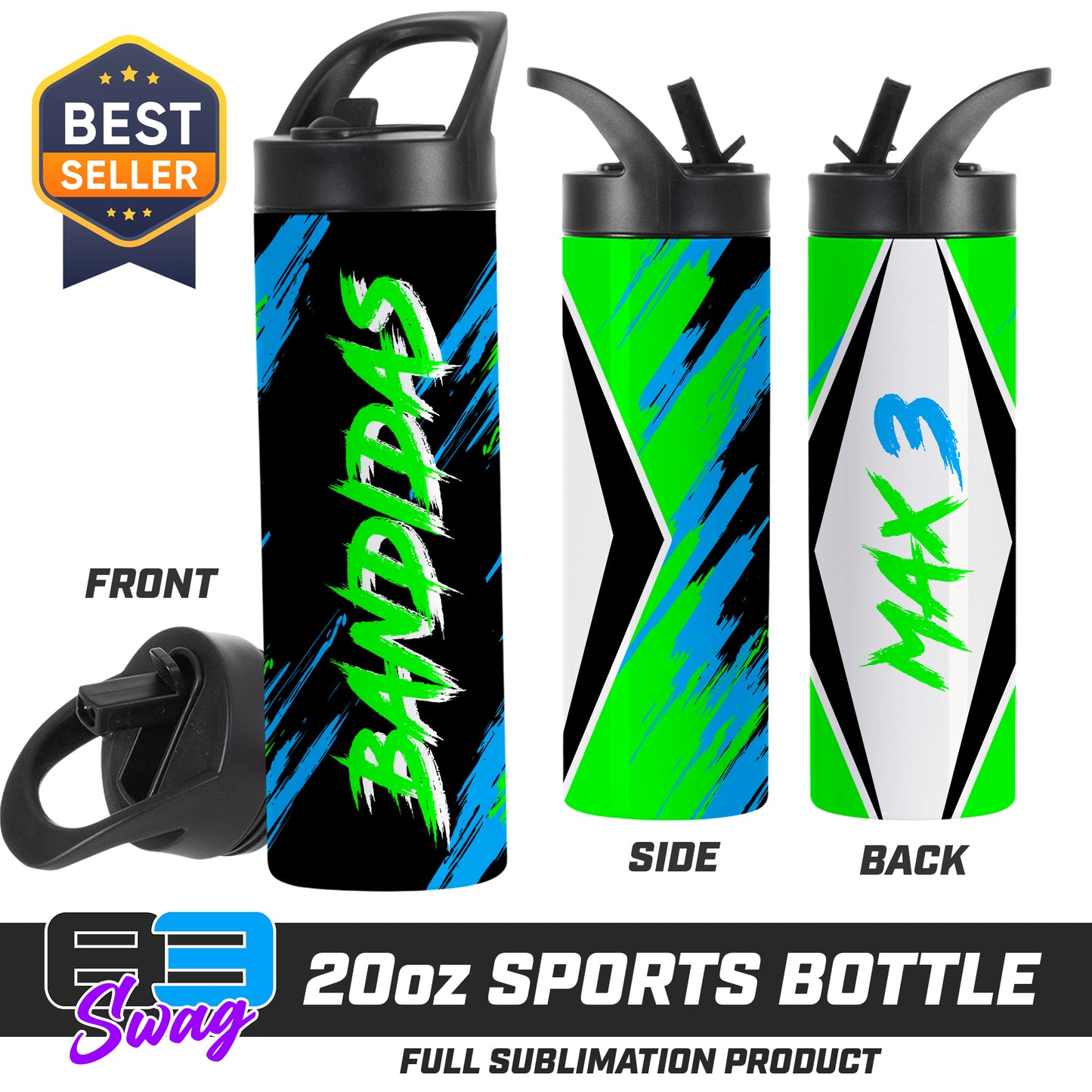 20oz Sports Tumbler - Baker Bandidas Softball