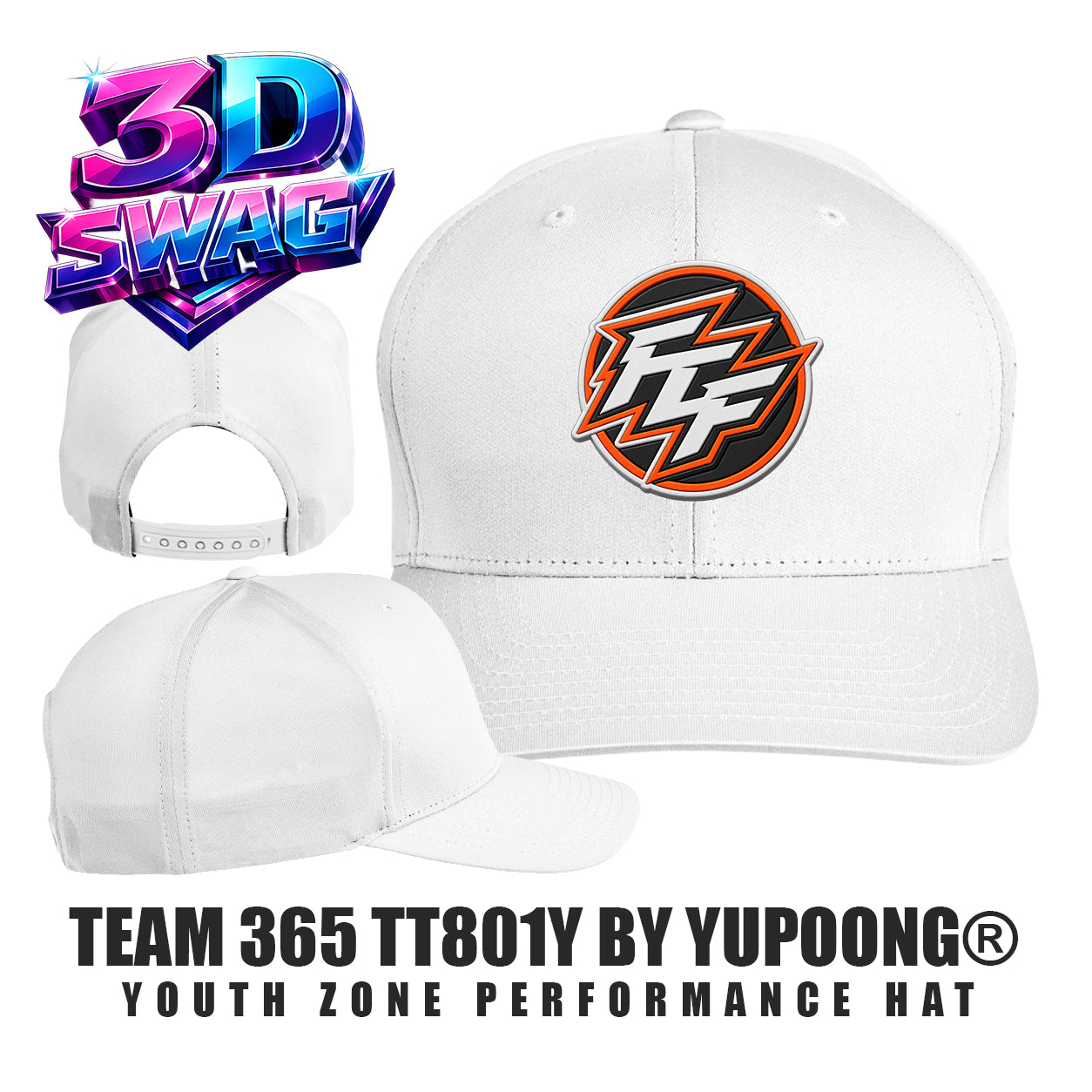 FCF Flight Baseball - Team 365 TT801Y Youth Yupoong® Zone Performance Cap