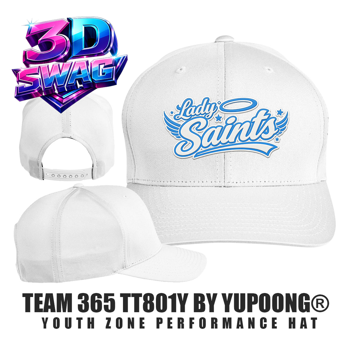 Lady Saints Softball - Team 365 TT801Y Youth Yupoong® Zone Performance Cap