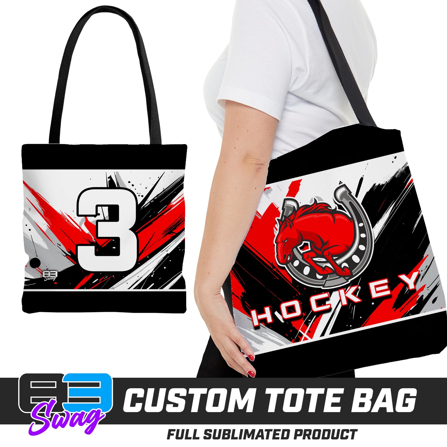 CUSTOM - Large Tote Bag - Stillwater Hockey